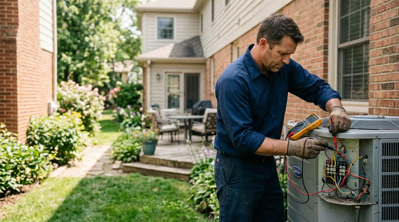 HVAC technician working near Bude, MS
